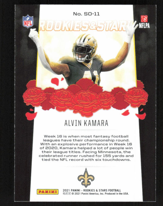 Alvin Kamara 2021 Panini Rookie & Stars # SO-11 Standing Ovation New Orleans Saints - Collectible Craze America