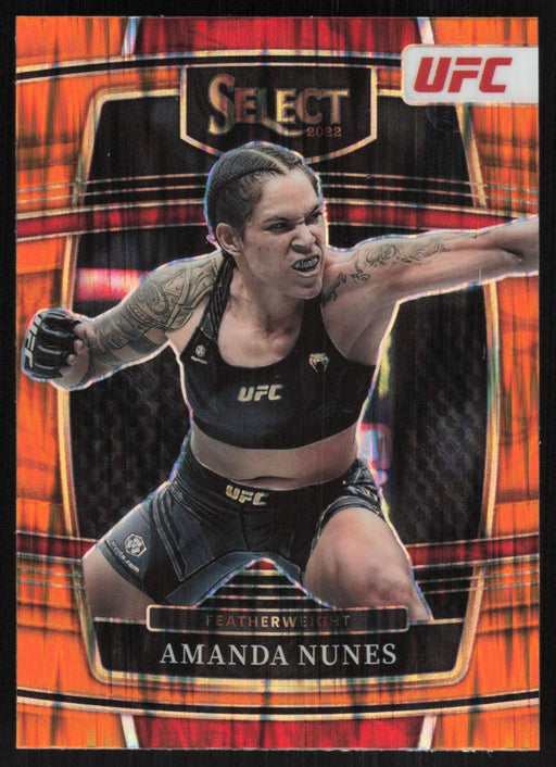 Amanda Nunes 2022 Panini Select UFC # 97 Orange Flash - Collectible Craze America