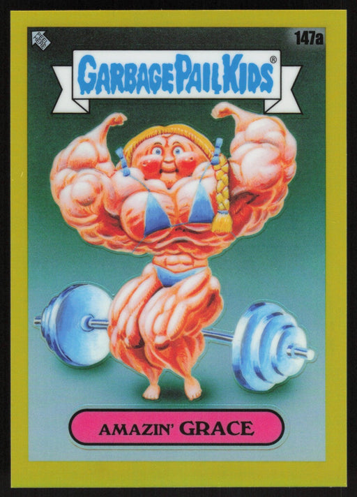 Amazin' GRACE 2021 Topps Chrome Garbage Pail Kids Original Series 4 # 147A Yellow Refractor 4/275 - Collectible Craze America