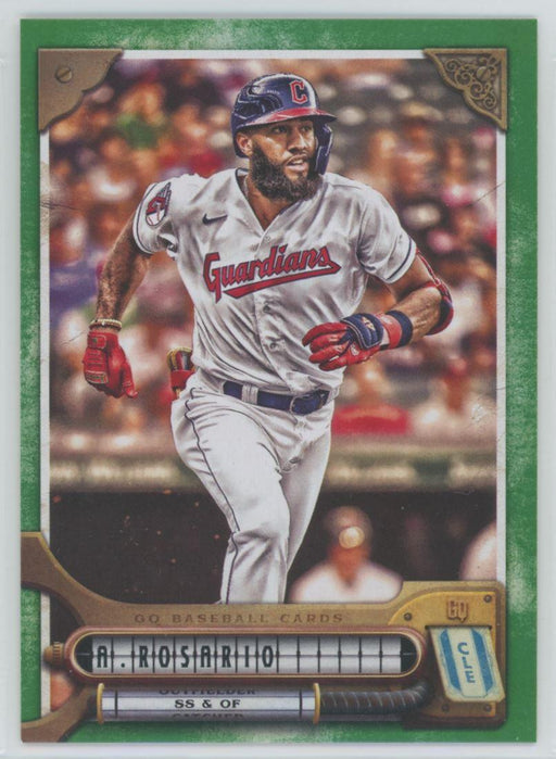 Amed Rosario 2022 Topps Gypsy Queen # 266 Green Border Cleveland Guardians - Collectible Craze America