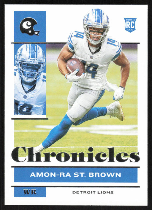 Amon-Ra St. Brown 2021 Panini Chronicles # 33 RC Detroit Lions Base - Collectible Craze America