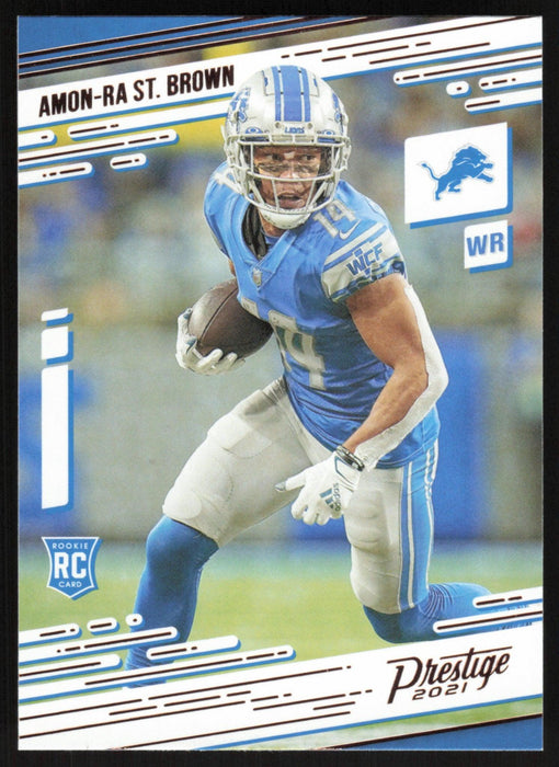 Amon-Ra St. Brown 2021 Panini Chronicles Prestige # 234 RC Detroit Lions - Collectible Craze America