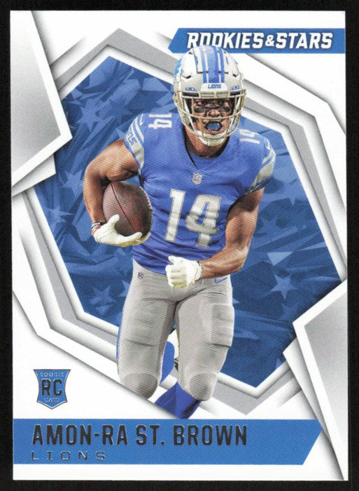 Amon-Ra St. Brown 2021 Panini Rookies & Stars # 128 RC Detroit Lions Base - Collectible Craze America