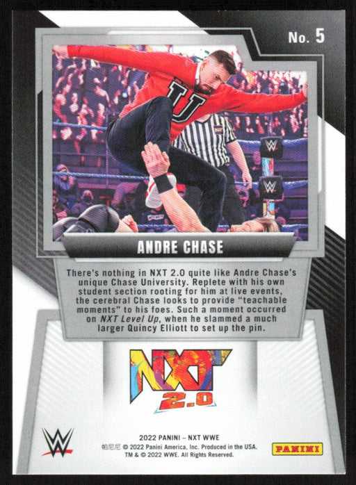 Andre Chase 2022 Panini WWE NXT # 5 RC Silver NXT 2.0 - Collectible Craze America