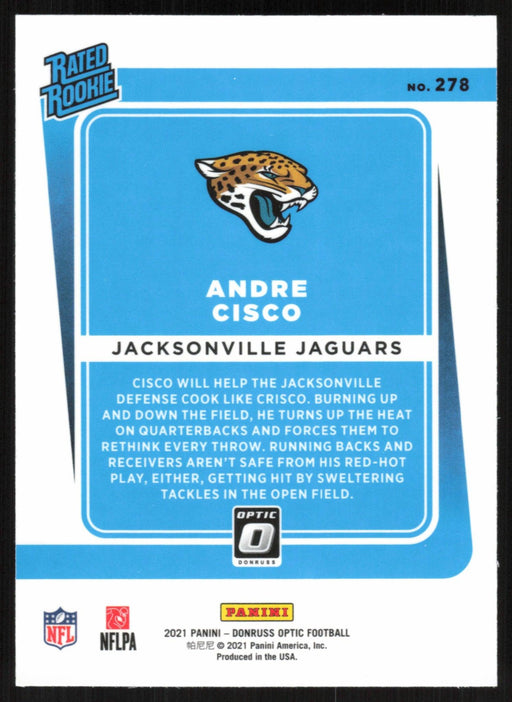 Andre Cisco 2021 Donruss Optic Rated Rooke # 278 RC Jacksonville Jaguars Base - Collectible Craze America