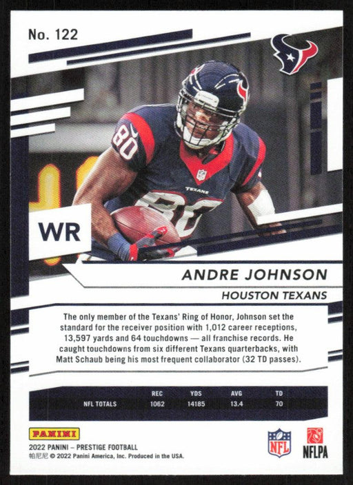 Andre Johnson 2022 Panini Prestige # 122 Houston Texans - Collectible Craze America