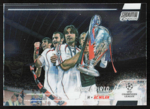 Andrea Pirlo 2021 Topps Stadium Club Chrome UEFA Champions League # 21 AC Milan Base - Collectible Craze America