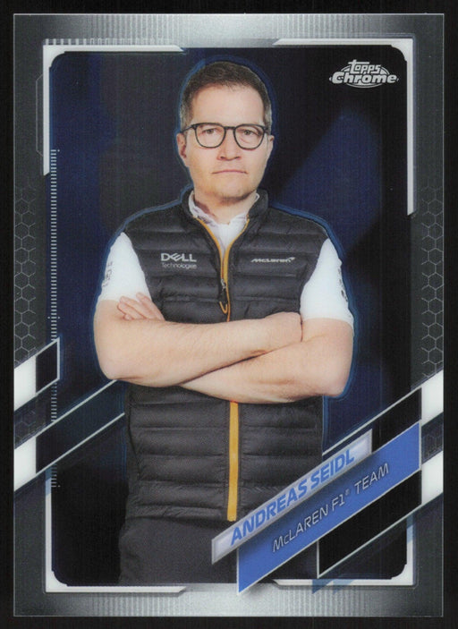 Andreas Seidl 2021 Topps Chrome Formula 1 # 86 McLaren F1 Team - Collectible Craze America