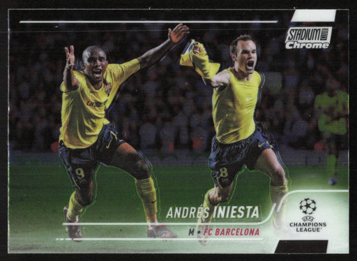 Andres Iniesta 2021 Topps Stadium Club Chrome UEFA Champions League # 8 FC Barcelona Base - Collectible Craze America