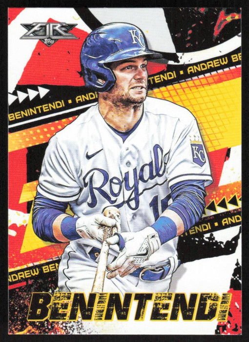 Andrew Benintendi 2022 Topps Fire Baseball # 12 Kansas City Royals Base - Collectible Craze America