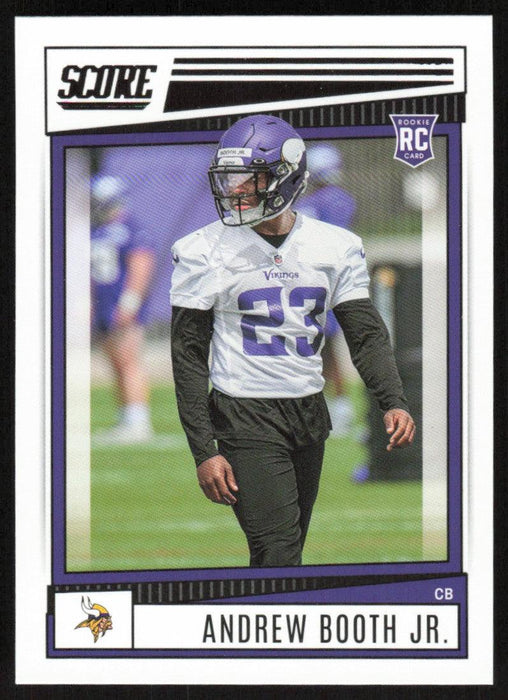 Andrew Booth Jr. 2022 Panini Score Football # 326 RC Base Minnesota Vikings - Collectible Craze America