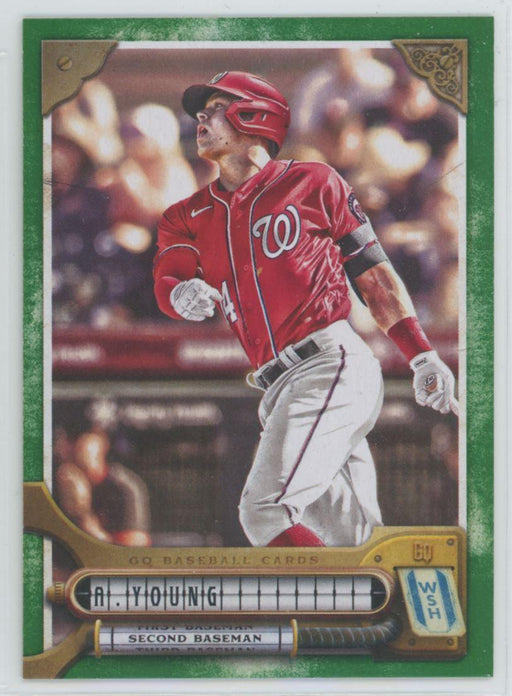 Andrew Young 2022 Topps Gypsy Queen # 109 Green Border Washington Nationals - Collectible Craze America