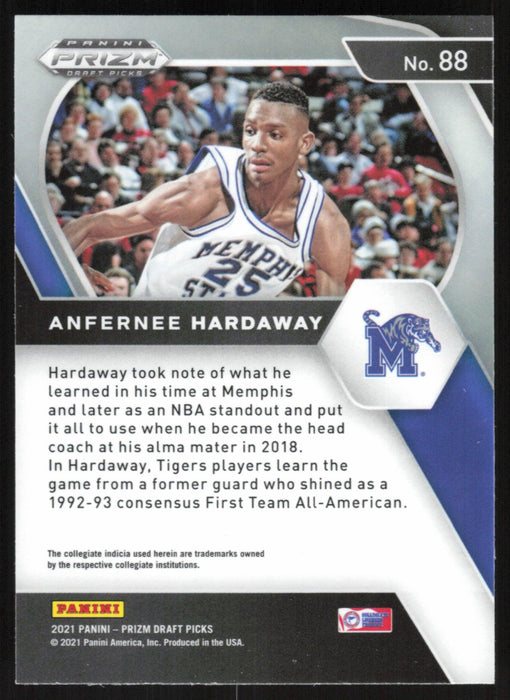 Anfernee Hardaway 2021 Panini Prizm Draft Picks # 88 Memphis Tigers - Collectible Craze America