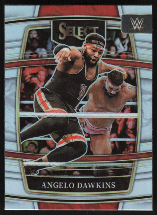 Angelo Dawkins 2022 Panini Select WWE # 33 Concourse Silver Prizm Raw - Collectible Craze America