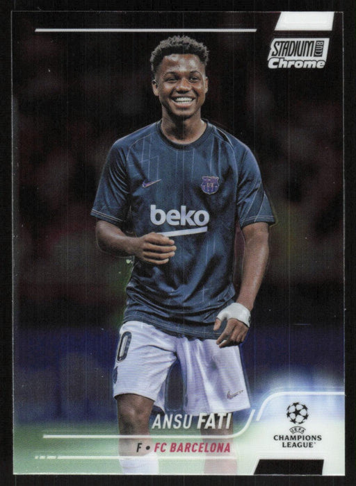 Ansu Fati 2021 Topps Stadium Club Chrome UEFA Champions League # 73 FC Barcelona Base - Collectible Craze America