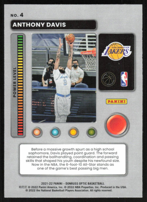 Anthony Davis 2021 Panini Donruss Optic # 4 T-Minus Los Angeles Lakers - Collectible Craze America