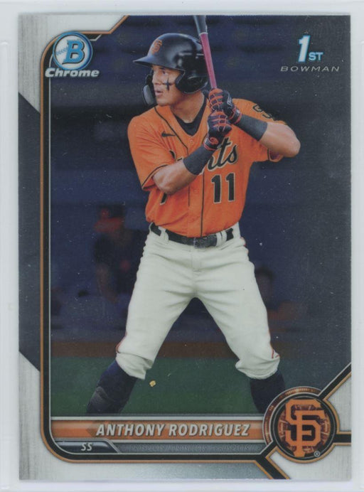 Anthony Rodriguez 2022 Bowman Chrome Prospects # BCP-26 1st Bowman San Francisco Giants - Collectible Craze America