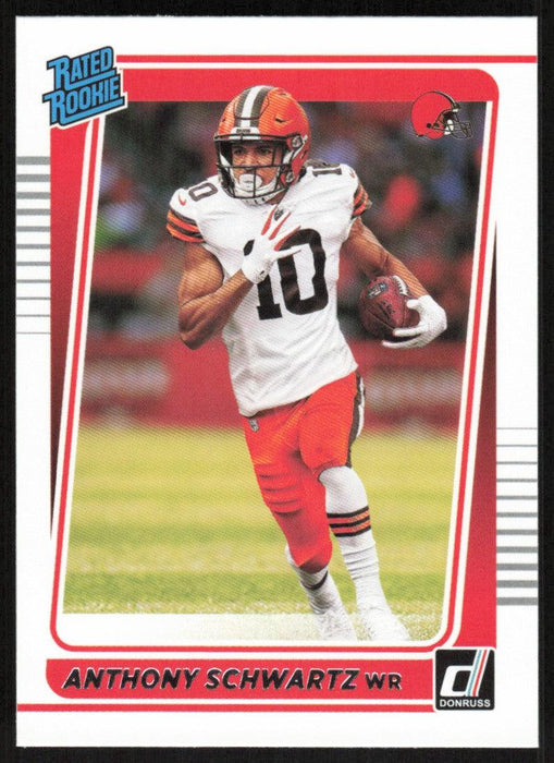 Anthony Schwartz 2021 Donruss Football # 282 RC Cleveland Browns Rated Rookie Base - Collectible Craze America