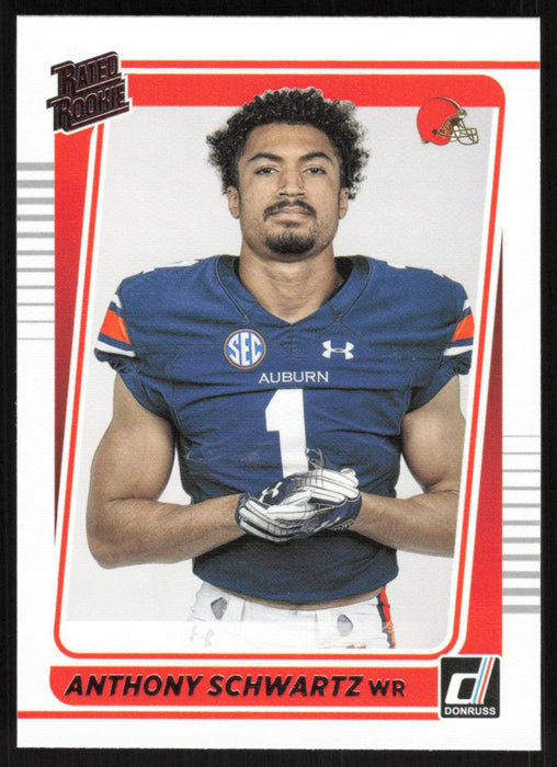 Anthony Schwartz 2021 Donruss Rated Rookie # 282 RC Portrait Cleveland Browns - Collectible Craze America