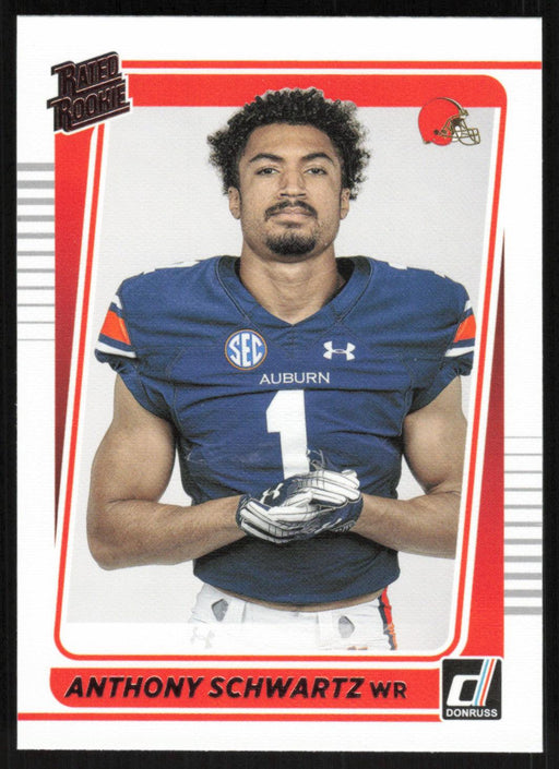 Anthony Schwartz 2021 Donruss Rated Rookie # 282 RC Portrait Cleveland Browns - Collectible Craze America