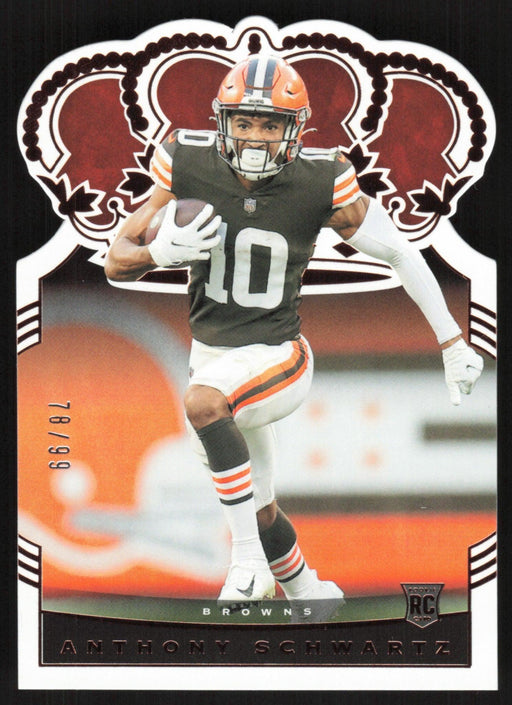 Anthony Schwartz 2021 Panini Chronicles Crown Royale Rookies # CR-34 Bronze 78/99 RC Cleveland Browns - Collectible Craze America