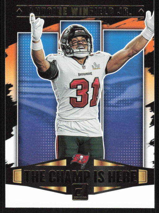 Antoine Winfield Jr. 2021 Donruss Champ Is Here # CIH-13 Tampa Bay Buccaneers - Collectible Craze America