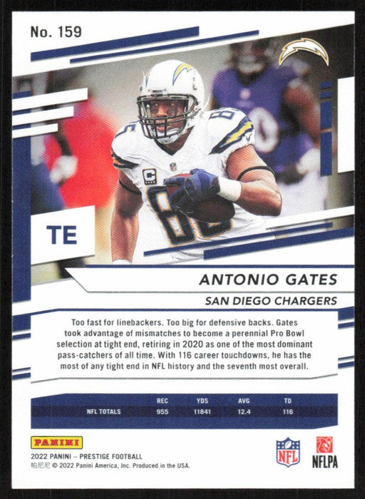 Antonio Gates 2022 Panini Prestige # 159 San Diego Chargers - Collectible Craze America