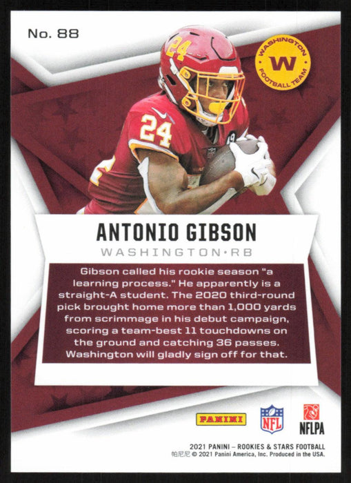 Antonio Gibson 2021 Panini Rookie & Stars # 88 Longevity 69/80 Washington Football Team - Collectible Craze America