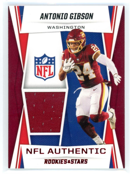 Antonio Gibson 2021 Panini Rookies & Stars NFL Authentic Relics # NA-ANG Patch Washington Football Team - Collectible Craze America