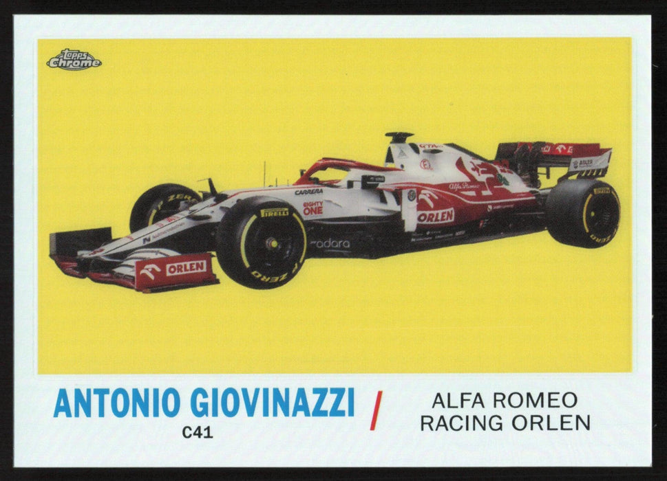 Antonio Giovinazzi 2021 Topps Chrome Formula 1 1961 Topps Sports Cars # T61-AG Insert - Collectible Craze America