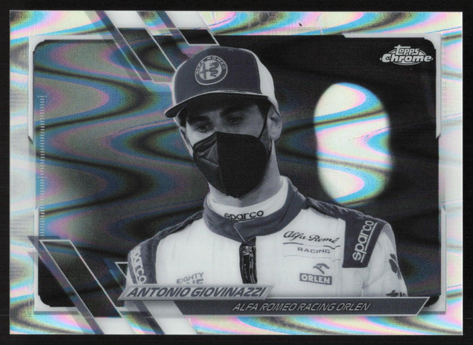 Antonio Giovinazzi 2021 Topps Chrome Formula 1 # 53 B&W RayWave - Collectible Craze America