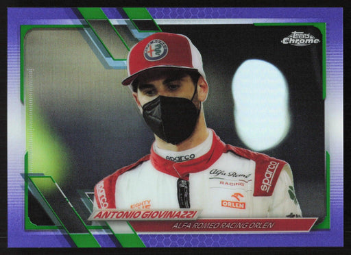 Antonio Giovinazzi 2021 Topps Chrome Formula 1 # 53 Purple/Green Refractor - Collectible Craze America