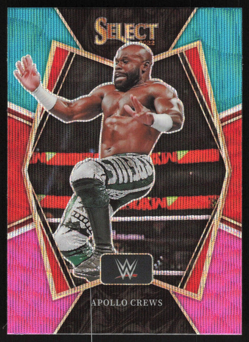 Apollo Crews 2022 Panini Select WWE # 157 Premier Level Tri-Color Prizm Raw - Collectible Craze America