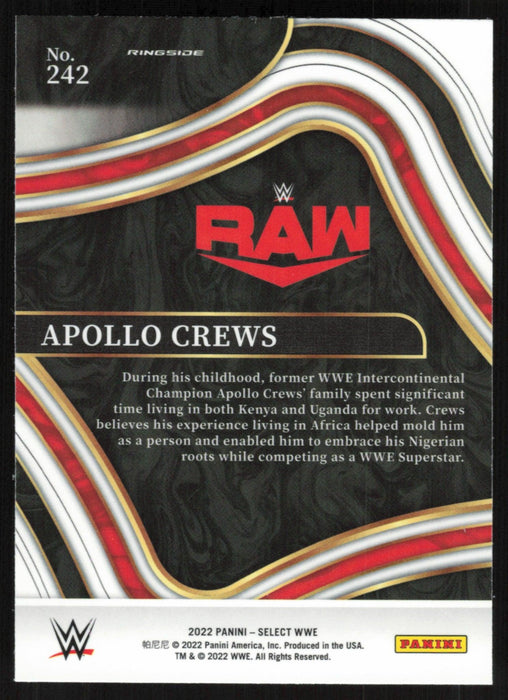 Apollo Crews 2022 Panini Select WWE # 242 Raw Ringside Base - Collectible Craze America