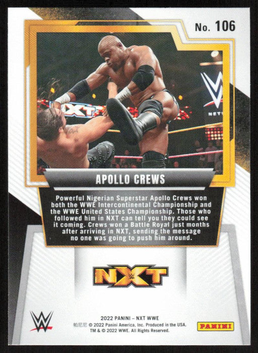 Apollo Crews 2022 Panini WWE NXT # 106 NXT Alumni NXT - Collectible Craze America