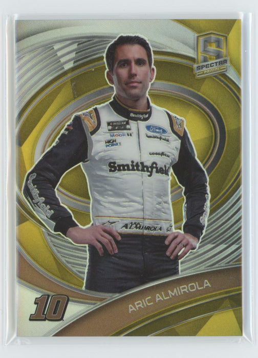 Aric Almirola 2022 Panini Chronicles Racing Spectra # 23 Gold Prizm 5/10 - Collectible Craze America