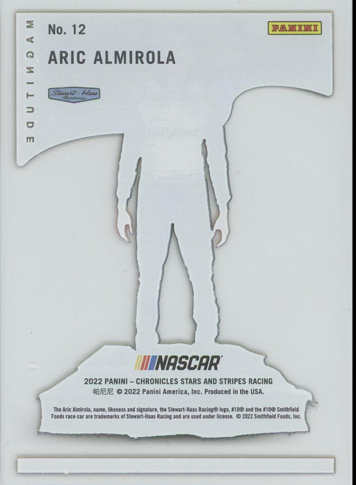 Aric Almirola 2022 Panini Chronicles Racing Stars and Stripes Magnitude # 12 - Collectible Craze America