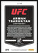 Arman Tsarukyan 2022 Panini Donruss UFC Base # 170 Lightweight - Collectible Craze America