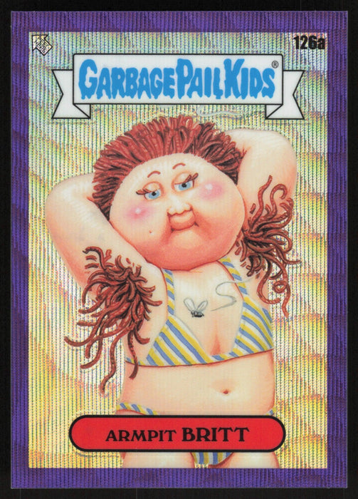 Armpit BRITT 2021 Topps Chrome Garbage Pail Kids Original Series 4 # 126A Purple Wave Refractor 191/250 - Collectible Craze America