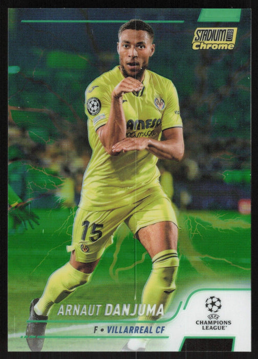 Arnaut Danjuma 2021 Topps Stadium Club Chrome UEFA # 69 Green/Yellow Refractor 1/125 Villarreal CF - Collectible Craze America