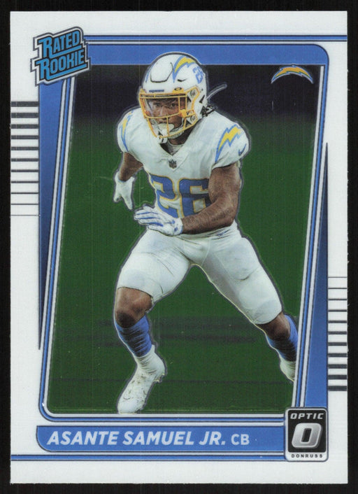 Asante Samuel Jr. 2021 Donruss Optic Rated Rooke # 272 RC Los Angeles Chargers Base - Collectible Craze America