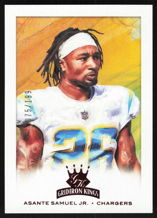 Asante Samuel Jr. 2021 Panini Chronicles Football # GK-38 RC Red 075/199 Los Angeles Chargers - Collectible Craze America