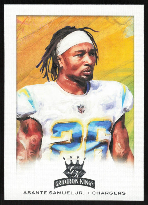 Asante Samuel Jr. 2021 Panini Chronicles Gridiron Kings # GK-38 RC Los Angeles Chargers - Collectible Craze America