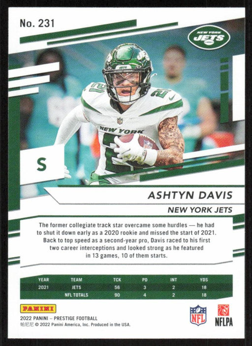 Ashtyn Davis 2022 Panini Prestige # 231 New York Jets - Collectible Craze America