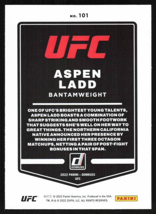Aspen Ladd 2022 Panini Donruss UFC Base # 101 Bantamweight - Collectible Craze America