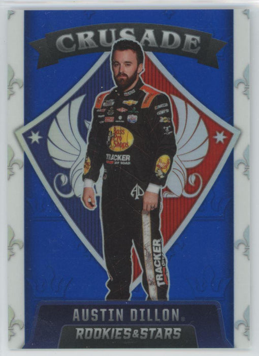 Austin Dillon 2022 Panini Chronicles Racing Crusade # 11 Blue Prizm 3/199 - Collectible Craze America