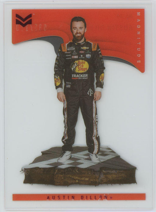 Austin Dillon 2022 Panini Chronicles Racing Stars and Stripes Magnitude # 34 Red 35/100 - Collectible Craze America