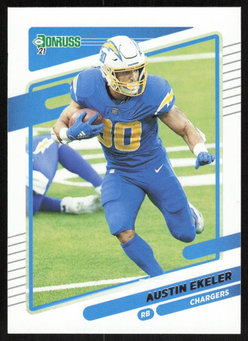 Austin Ekeler 2021 Donruss Football # 72 Los Angeles Chargers Base - Collectible Craze America