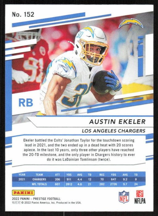 Austin Ekeler 2022 Panini Prestige Xtra Points # 152 Red 418/449 Los Angeles Chargers - Collectible Craze America