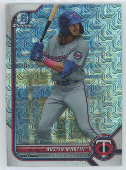 Austin Martin 2022 Bowman Chrome Prospects # BCP-139 Mojo Refrctor Minnesota Twins - Collectible Craze America